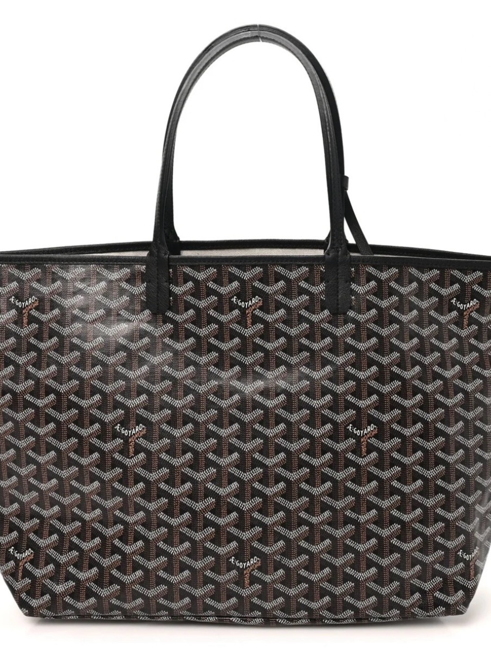 Goyard St. Louis PM Tote in Brown/Black
